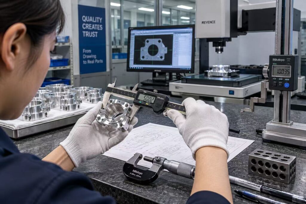 CNC Parts Inspection and Quality Control